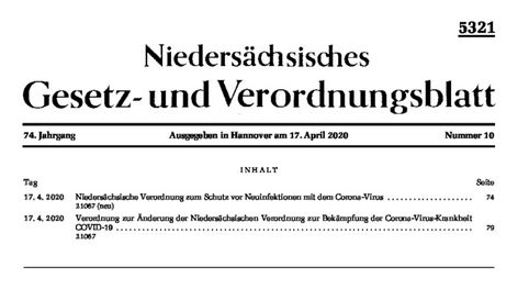 Niedersächsisches Gesetzblatt und Verordnungsblatt